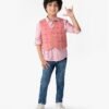 Cotton Hand Block Print Shirt And Jacket Set