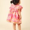 Pink Cotton Printed Dress