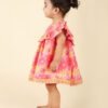 Pink Cotton Printed Dress